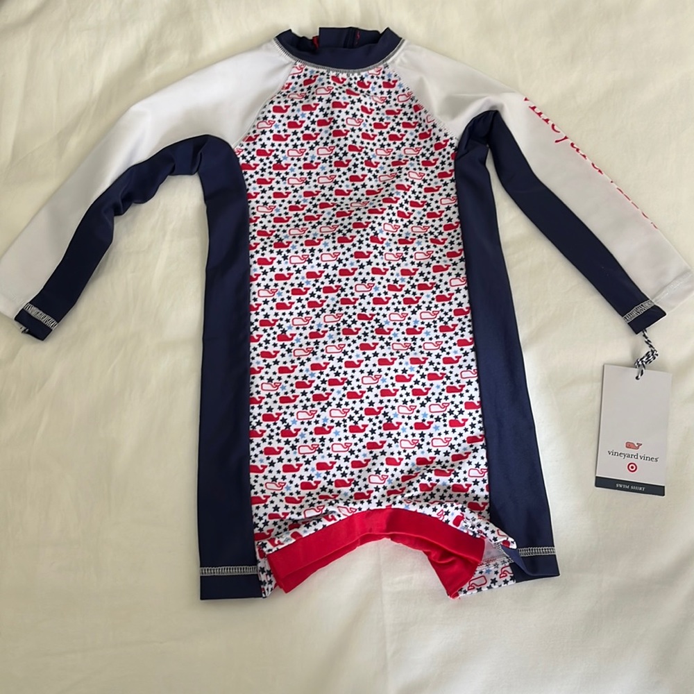 Vineyard Vines x Target 18M one piece swim shirt